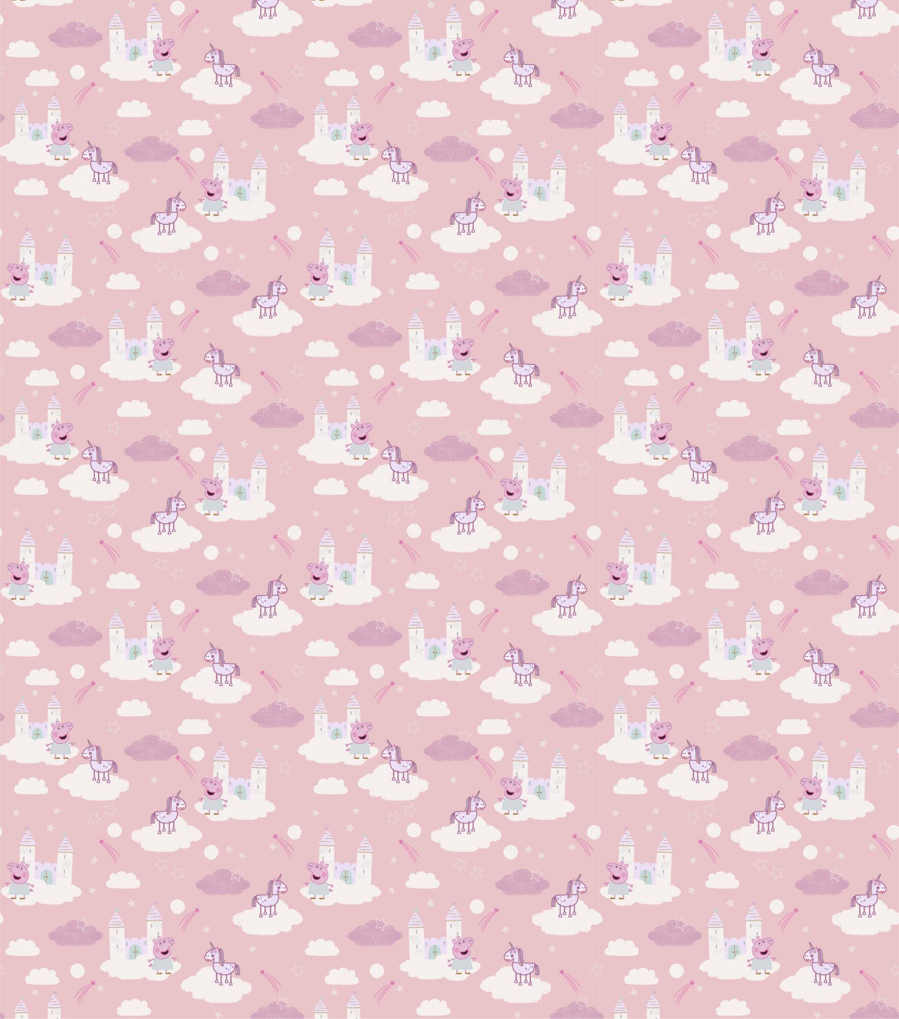 Eone Peppa Pig Dreamland Castles Cotton Fabric